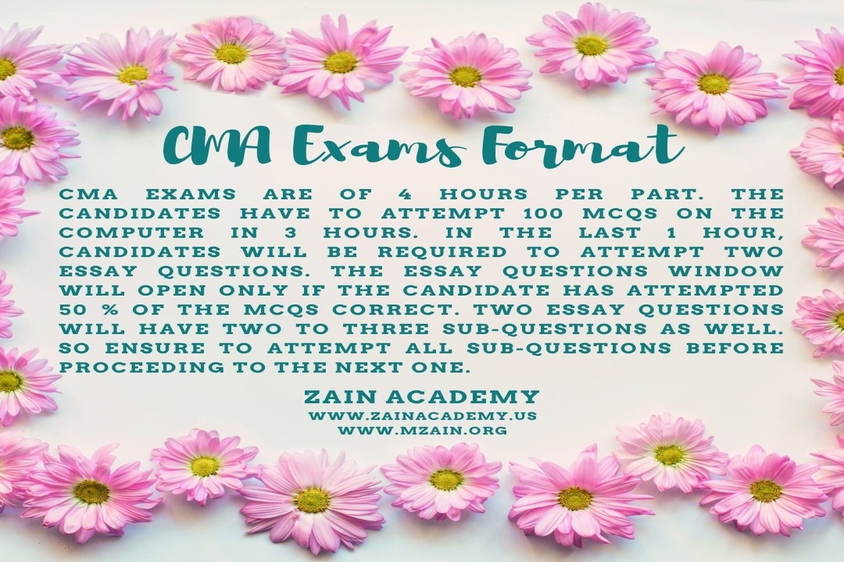 what is the format of cma exam