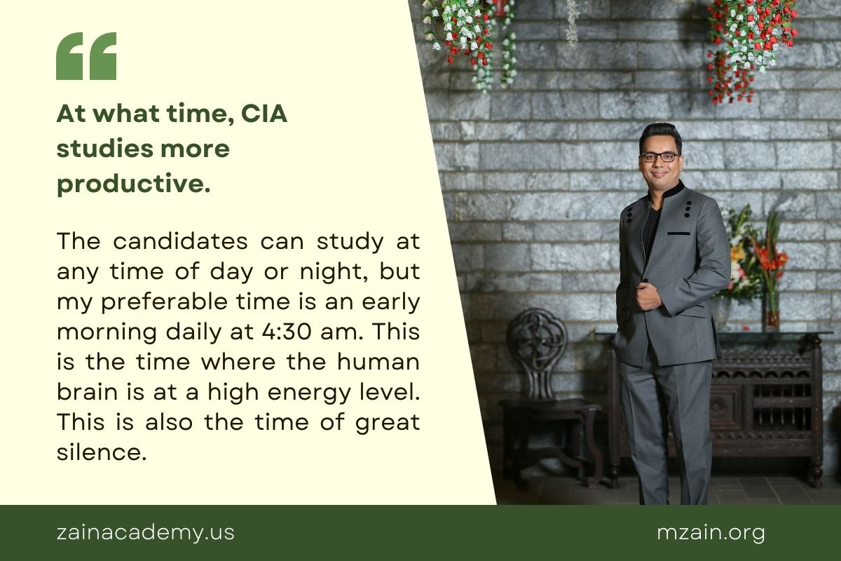 At what time CIA studies more productive