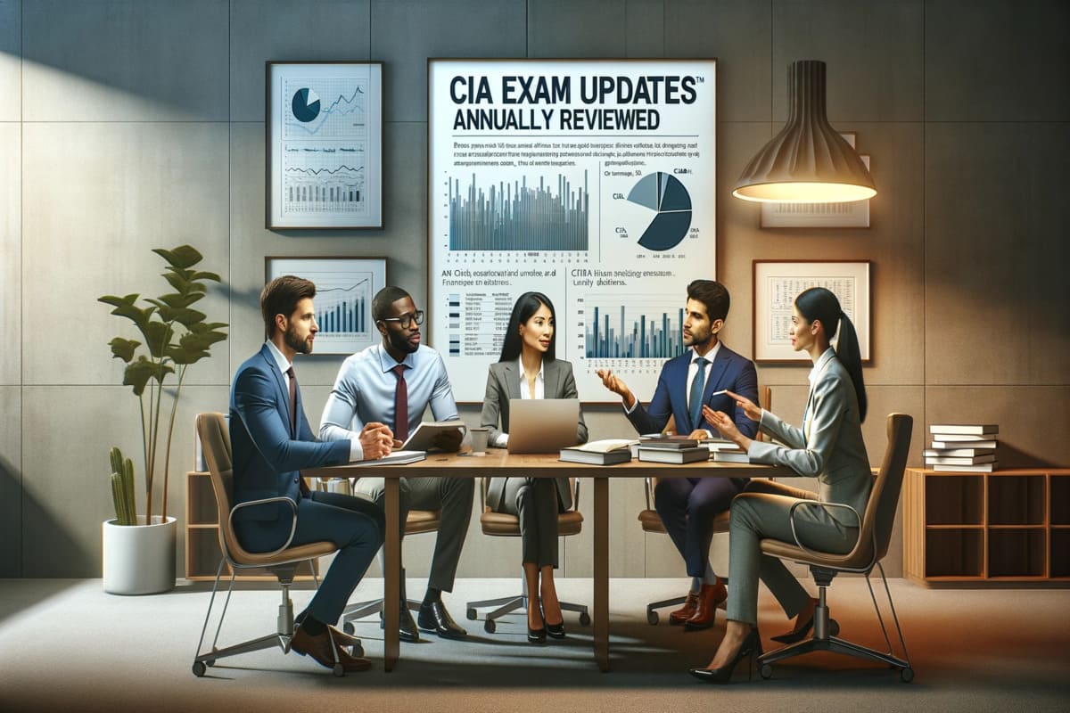 How often are the CIA exam contents updated