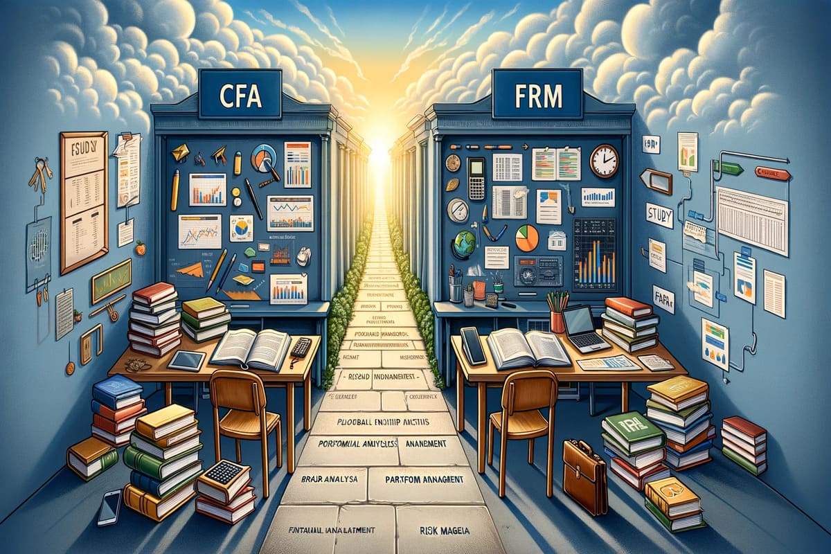 What are the differences between the CFA exams and other finance-related exams like the FRM